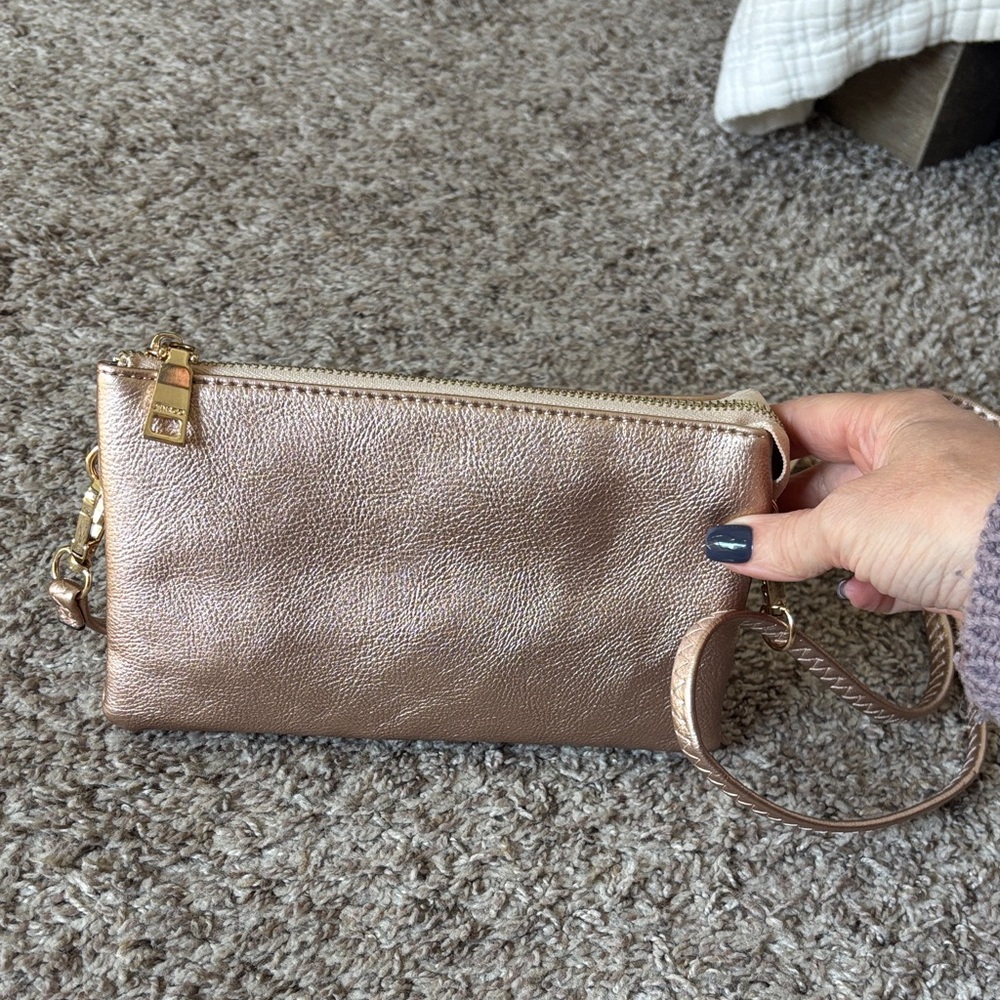 Jen & Co. Rose Gold Riley Crossbody bag NWOT